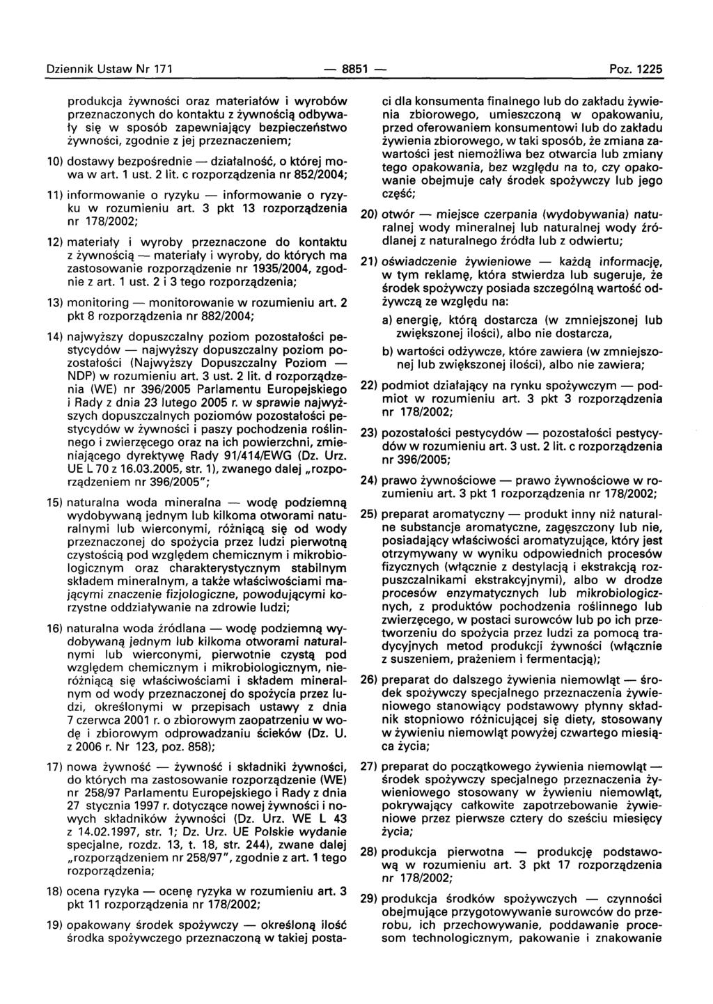 Dziennik Ustaw Nr 171-8851 Poz.