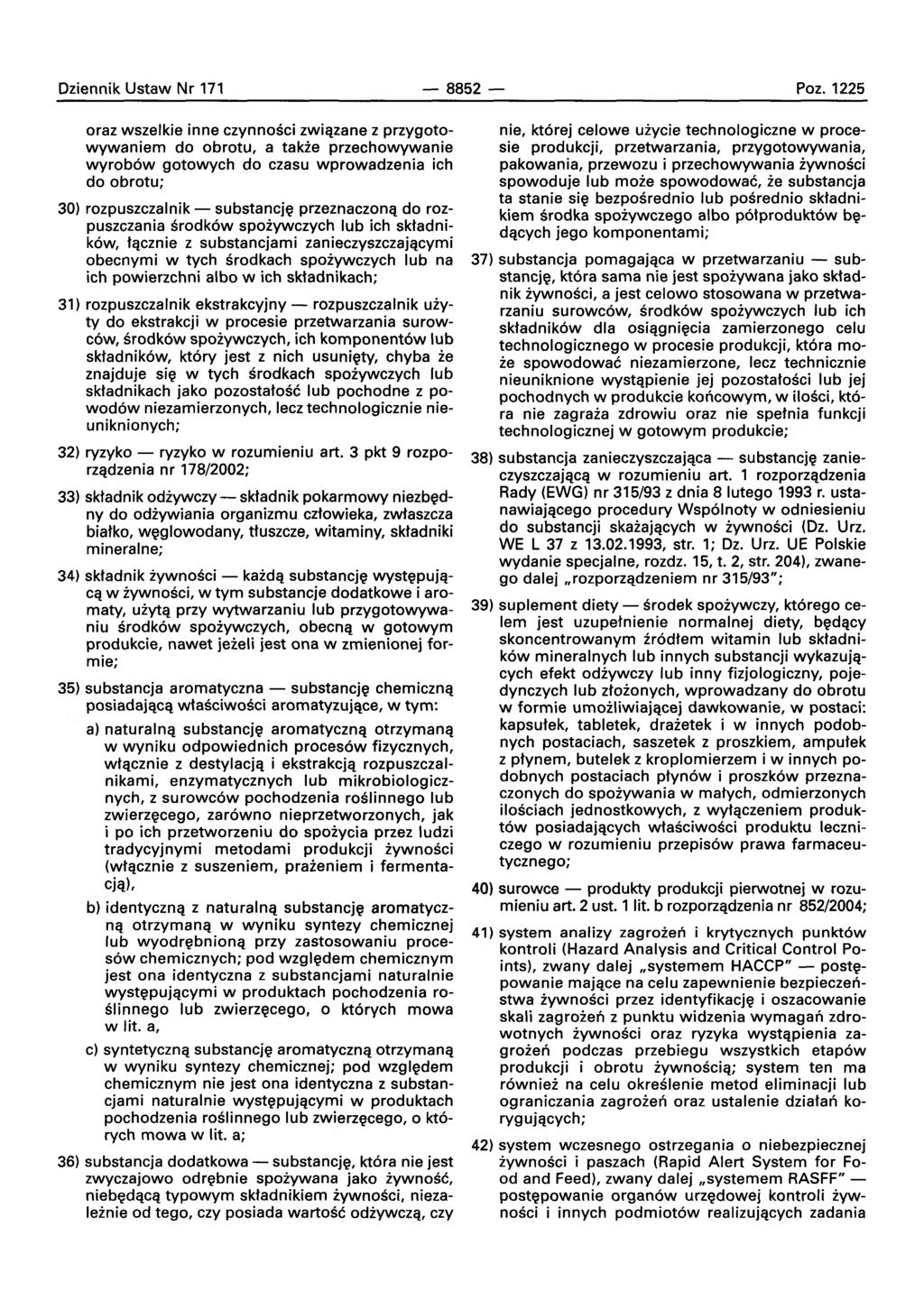 Oziennik Ustaw Nr 171-8852- Paz.