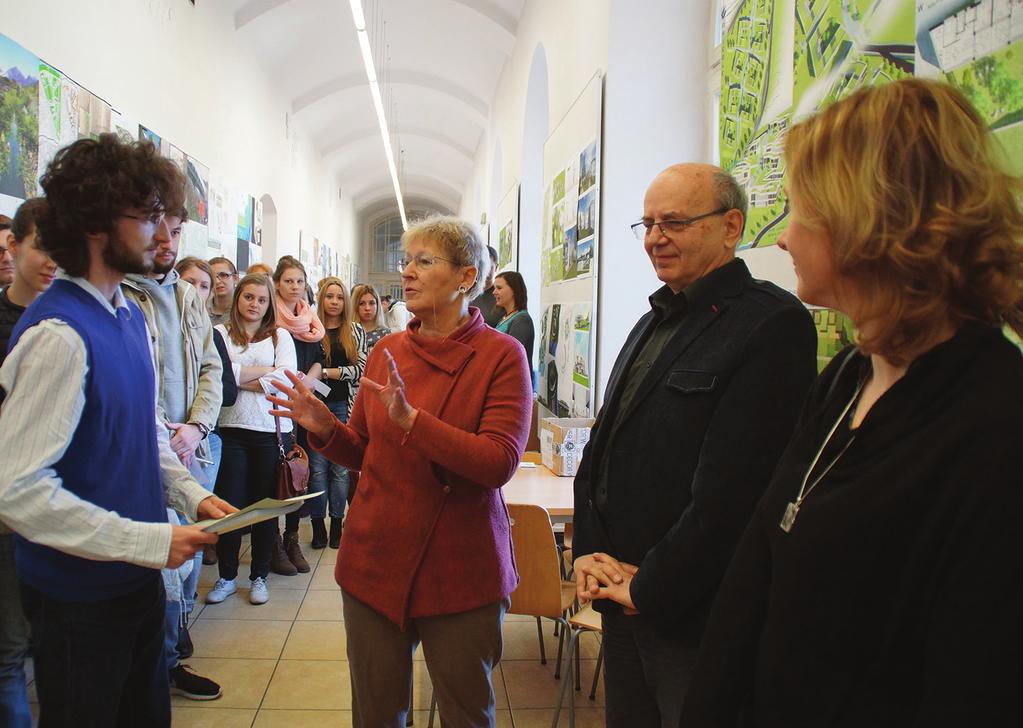 Celewicz / Opening of an exhibition of students design works Pedestrian in the Urban Space, 10 March 2014. Prof.
