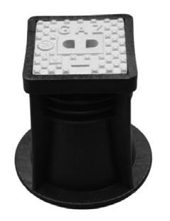 9610-B-H850 Podpora do rur H max 530mm, uchwyt z otworami do montażu z kołnierzem Podpora do rur H max 530mm,