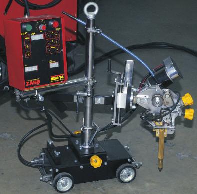 MSA T Automat do spawania pod topnikiem AUTOMATY SPAWALNICZE Automat MSA-T jest przeznaczony do spawania ³ukiem krytym pod topnikiem spoin doczo³owych i pachwinowych.