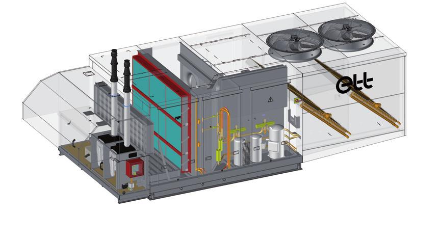 DOŚWIADCZENIE W OBRÓBCE POWIETRZA 3 technologie do najlepszego rozwiązania EFFICIENCE, rozwiązanie modularne zależne rodzajów powierzchni handlowych oraz ich wymagań EFFI+ ZASADA DZIAŁANIA