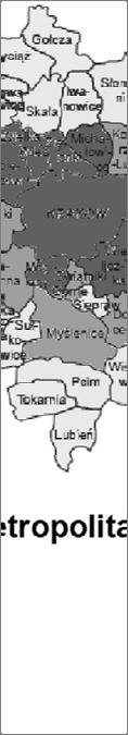KOM. Zależy to m.in. od różnorodności powiązań funkcjonalnych gmin tworzących KOM z Krakowem, a także umiejętności czerpania korzyści wynikających z położenia w pobliżu miasta centralnego KOM.