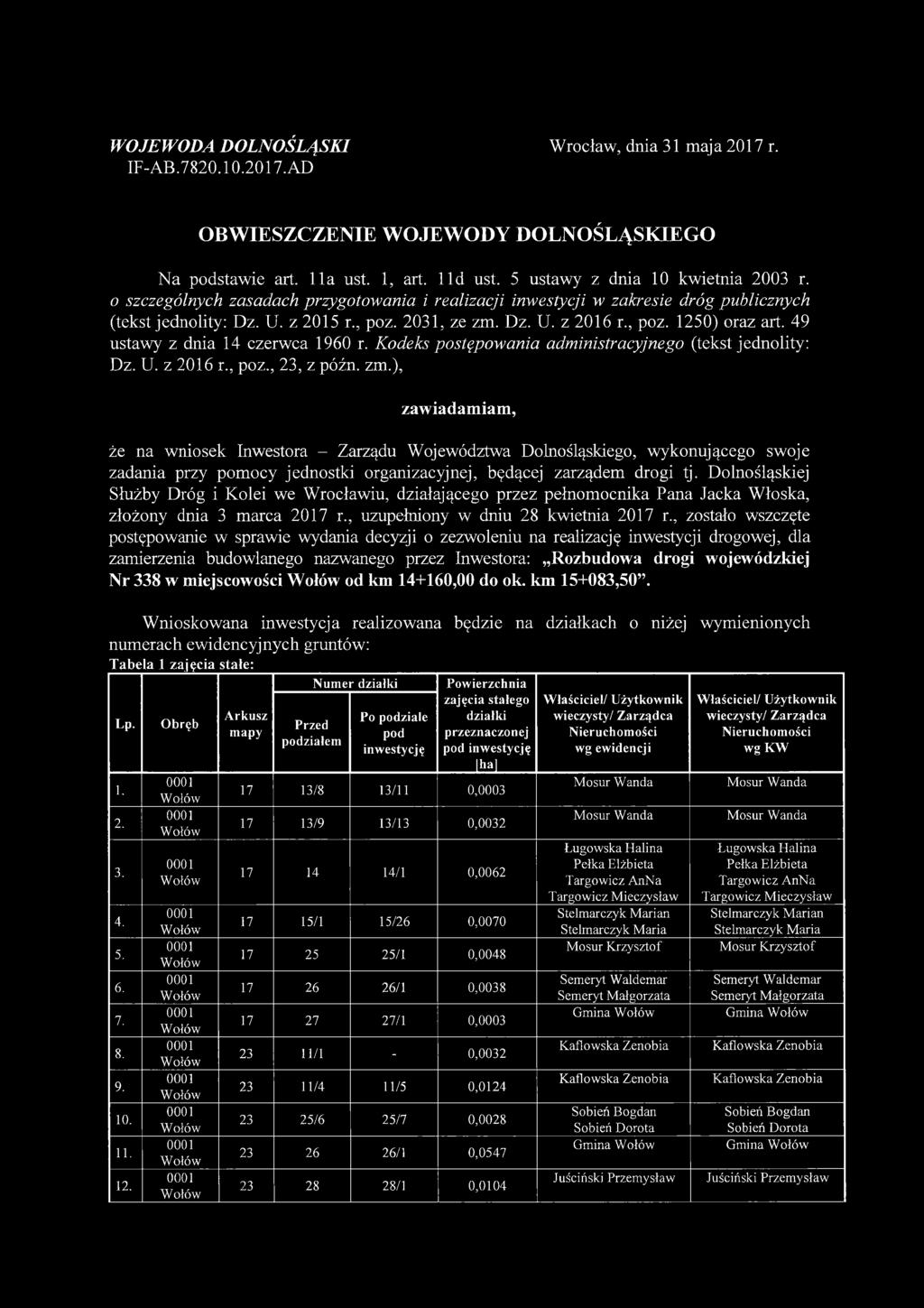 49 ustawy z dnia 14 czerwca 1960 r. Kodeks postępowania administracyjnego (tekst jednolity: Dz. U. z 2016 r., poz., 23, z późn. zm.