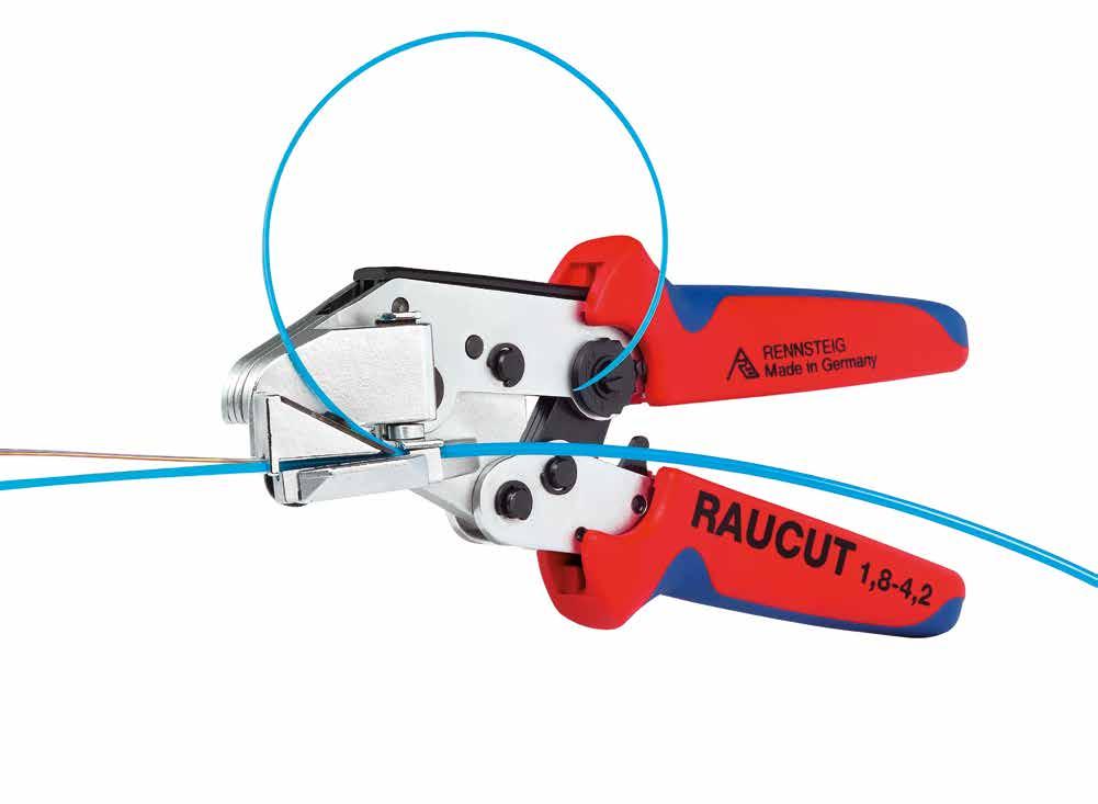Kable światłowodowe Fibre optic cable RAUCUT I w walizce z tworzywa sztucznego do wyjmowania włókien światłowodowych z przyciętych lub nieprzyciętych wiązek bez uszkodzeń bez niepotrzebnych cięć