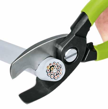 grips Wykonanie Finish Rękojeści Grips Zakres cięcia mm Cutting capacity mm Długość Length Waga Weight mm g D 0 (maks. Ø kabla 0 mm) (Max cable dia.