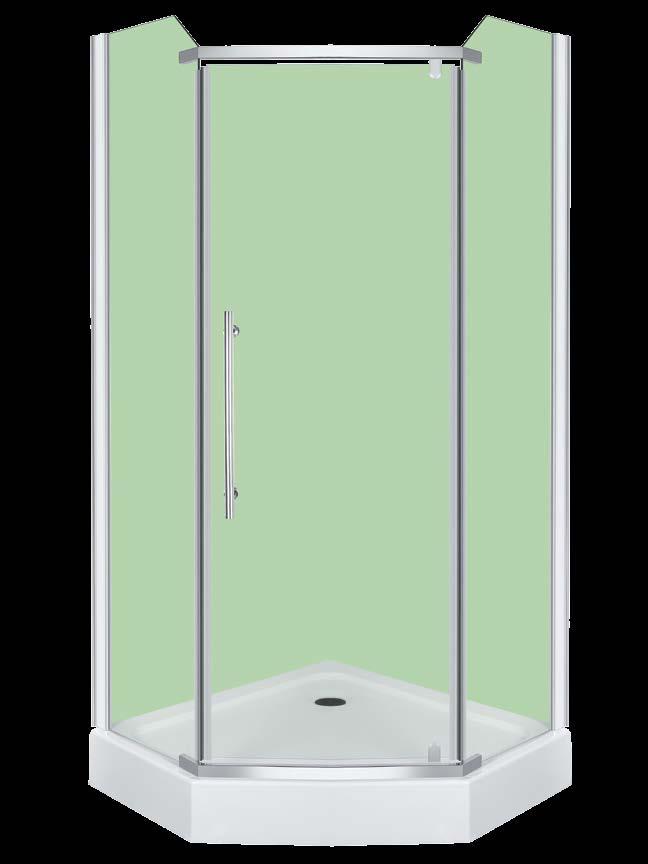 TRANSPARENTNE z BIAŁYMI PASAMI Profile: aluminiowe, BIAŁE Drzwi: dwuskrzydłowe, przesuwane SHOWER CABIN WITH SHOWER TRAY SIZE : 81 x 81 x 195 cm 90