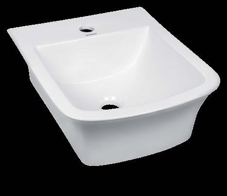 SYLVIA 14 Umywalka wisząca SYLVIA 15 bidet WISZĄCY Odpływ: 100 mm rozstaw otworów montażowych: 180 mm Materiał:CERAMIKA SZKLIWIONA