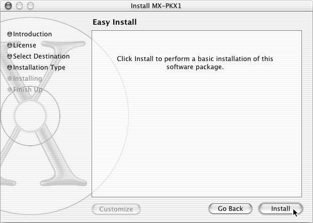 8 Wybierz twardy dysk, na którym ma zostać zainstalowany plik PPD i kliknij przycisk [Continue]. 2 Kliknij dwukrotnie ikon [CD-ROM] ( ) na pulpicie.