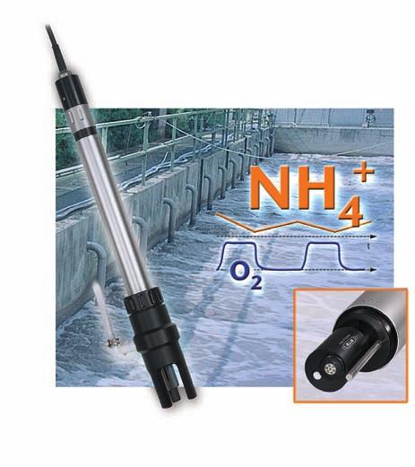 Azot Azot System AmmoLyt Pomiar amoniaku bezpośrednio w medium -bez przygotowania i dostarczania próby Ciągłe pomiary tlenu i NH 4 mogą spowodować znaczące oszczędności poprzez: sensor amoniaku