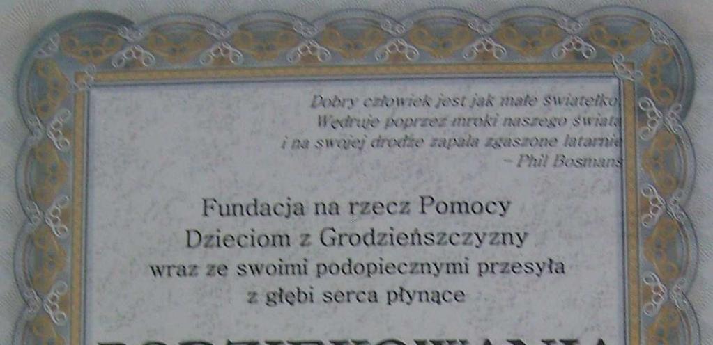 Fundacja na rzecz Pomocy Dzieciom z Grodzieńszczyzny wraz