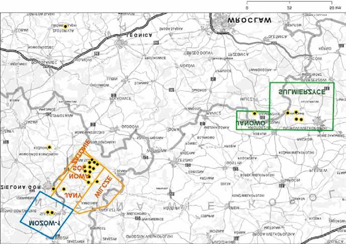 Głębokie złoża miedzi i srebra szansą dla górnictwa metali w Polsce 159 czasową koncepcję planowanych prac, w szczególności plany dotyczące kierunków i kolejności wykonywania otworów wiertniczych.