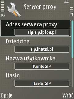 ustawiamy następujące opcje: Adres serwera