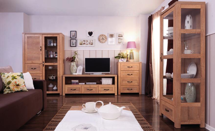 Kolekcja ARDINO witryna 1w1d3s 999 PLN 115/186/44 cm Bogaty wybór regałów i witryn z przeszklonymi drzwiczkami to cechy kolekcji Ardino.