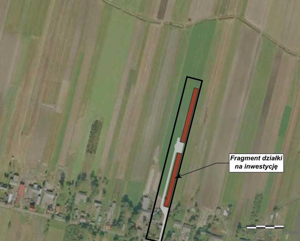 Ilustracja 6: Lokalizacja inwestycji w porównaniu do najbliższej okolicy (ortofotomapa) źródło http://maps.geoportal.gov.