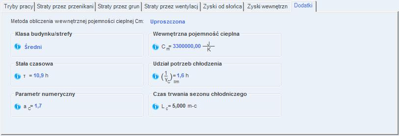 Opis obliczeń sezonowego zapotrzebowania na chłód na cele chłodzenia i wentylacji 7.1.4.