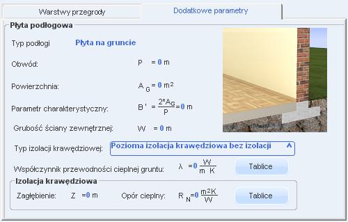 Opis obliczeń współczynnika przenikania ciepła U przegród Rys 44.