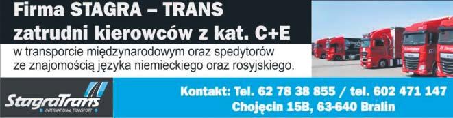 20 OG OSZENIA DROBNE Twój Puls Tygodnia wtorek - 24 stycznia 2017 r. Gminna Spó³dzielnia Samopomoc Ch³opska w Kobylej Górze, Plac Wiosny Ludów 18, 63-507 Kobyla Góra WYDZIER AWI Lokal handlowy o pow.