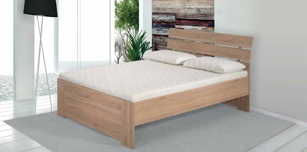 Łóżko ARES wykonane z płyty laminowanej oklejone obrzeżem abs o grubości 2 mm łóżko posiada belkę środkową wzmacniającą konstrukcję (dotyczy łóżek o rozmiarach od 120 cm i powyżej) najlepiej w tym