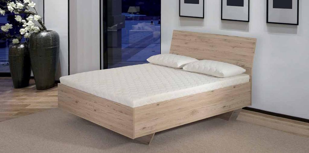 Łóżko HYPNOS wykonane z płyty laminowanej oklejone obrzeżem abs o grubości 2 mm model łóżka dostępny jest również w wersji z szufladami najlepiej w tym łóżku sprawdzi się stelaż alka flex rama oraz