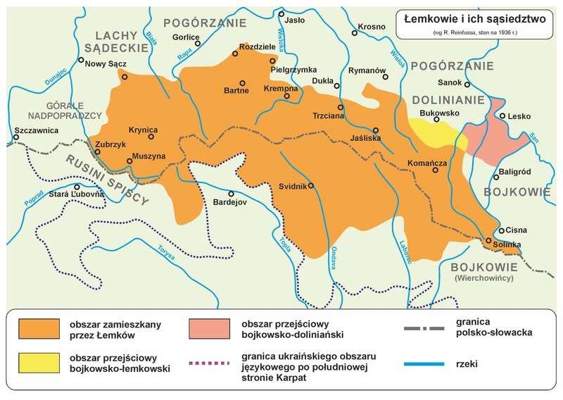 RYS HISTORYCZNY Łemkowie grupa etniczna Skąd przybyli?