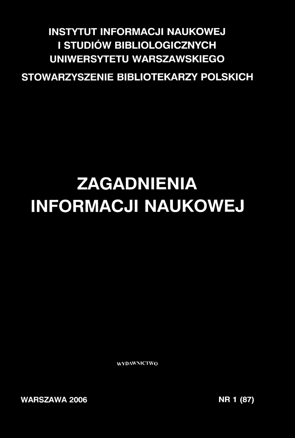 STOWARZYSZENIE BIBLIOTEKARZY POLSKICH