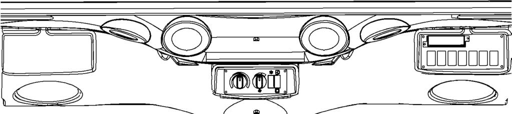 Opis maszyny Tablica przyrządów i urządzenia sterujące, kabina Radio/CD 8 4 3 Rys.