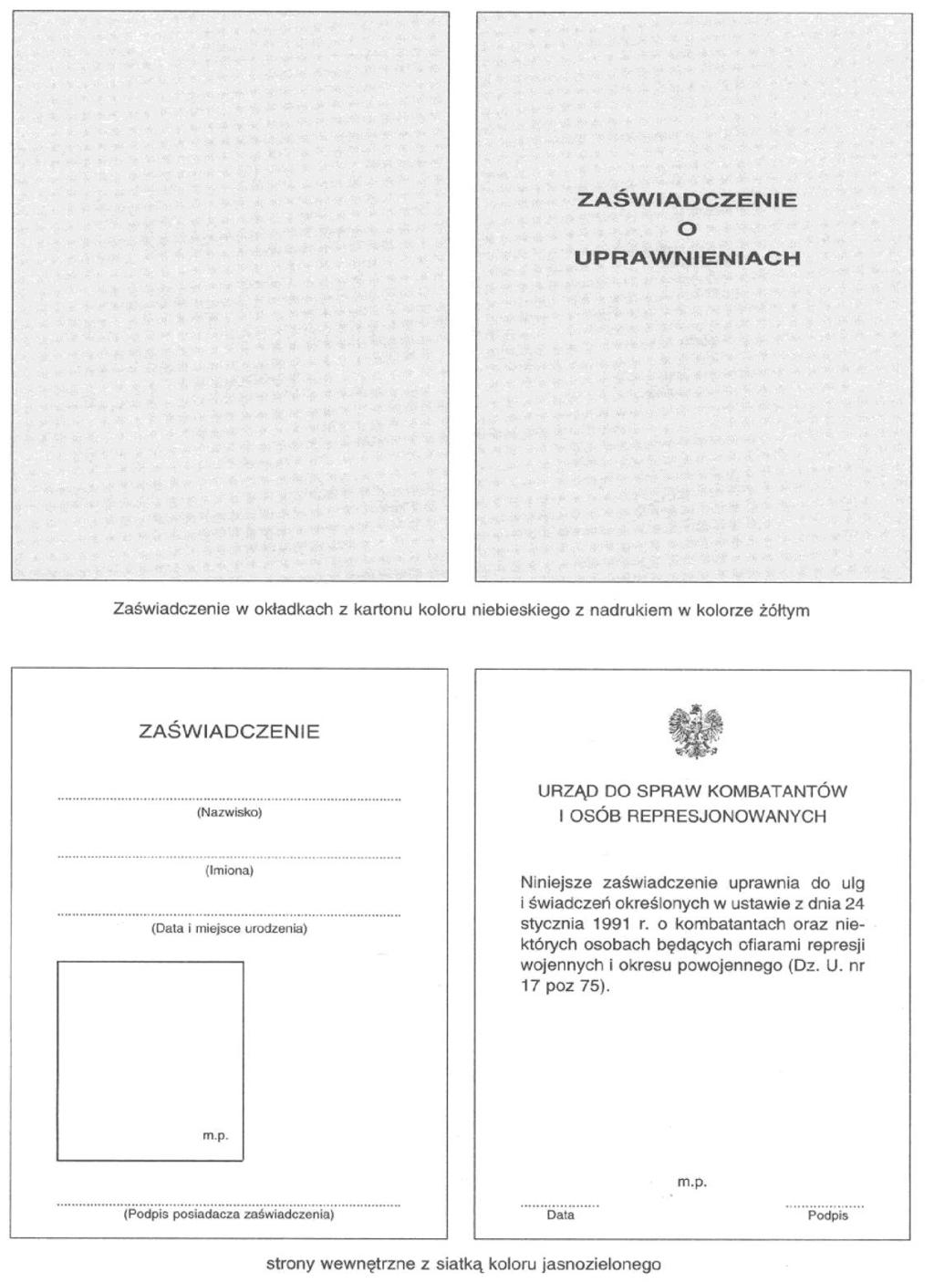 Wzór nr 33a do 23 ZAŚWIADCZENIE O