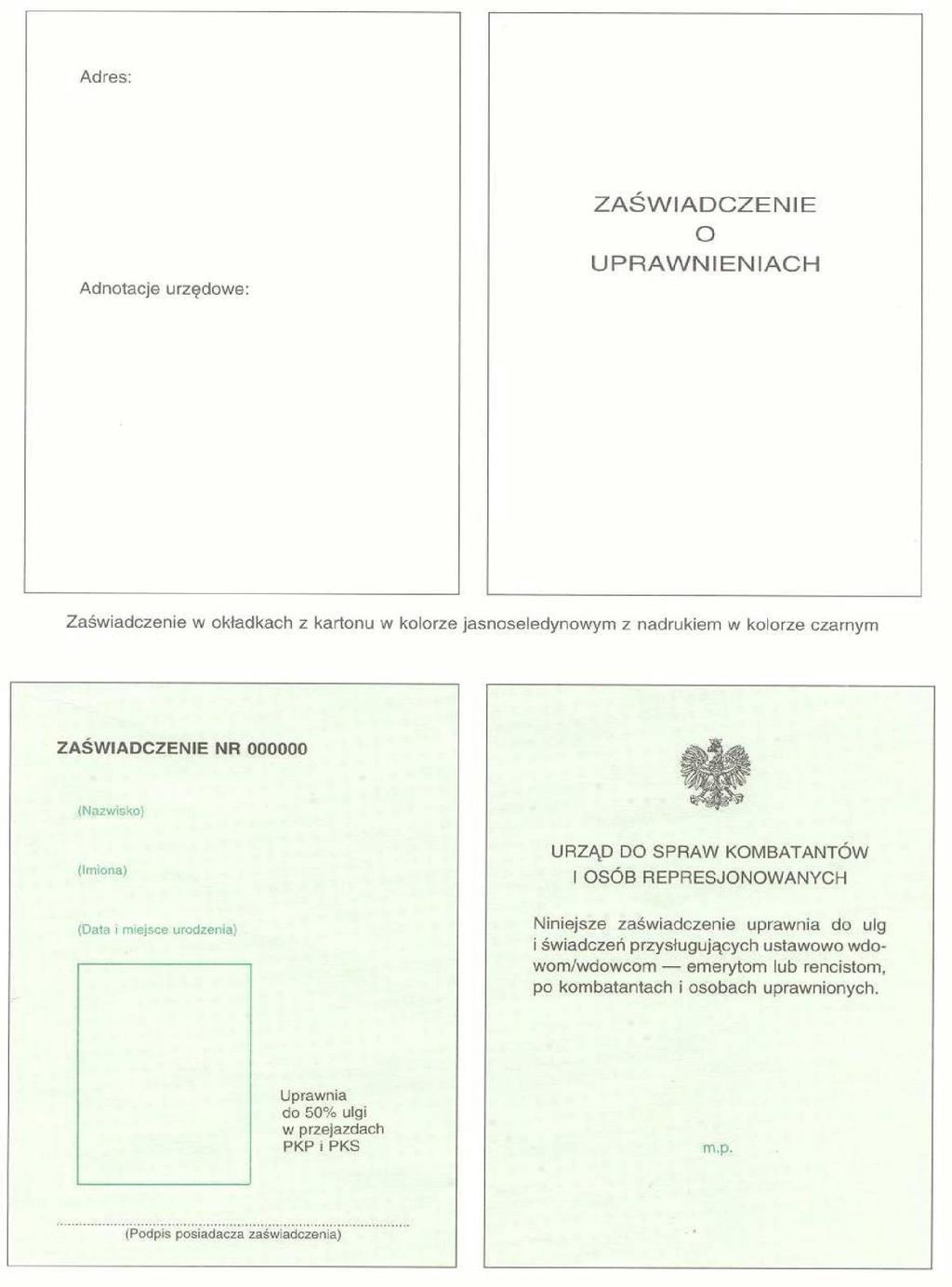 Wzór nr 33c do 23 ZAŚWIADCZENIE O