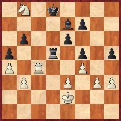 28.a4 Na 28.Se5 Ge5 29.fe5 czarne odpowiedziałyby 29...Ke7 z ideą f7 f6 (ale nie 29...Wd5 30.Wd4 Wd4 31.ed4, i pion h5 jest zagrożony) 28...Wd5 Przegrywa 28...Rc7? 29.Rc7 Kc7 30.Se5 Ge5 31.