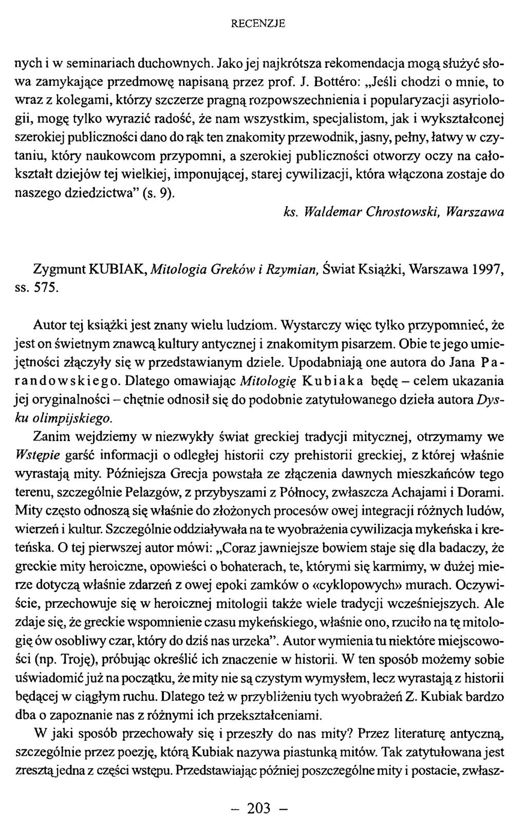 nych i w seminariach duchownych. Ja