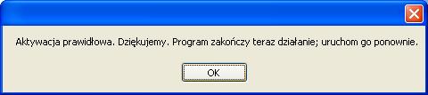 2.Pierwsze uruchomienie, aktywacja programu Aby program mógł być używany niezbędna jest aktywacja programu. Dane aktywne są dostarczane z firmy Taxi w postaci zakodowanego tekstu (np.