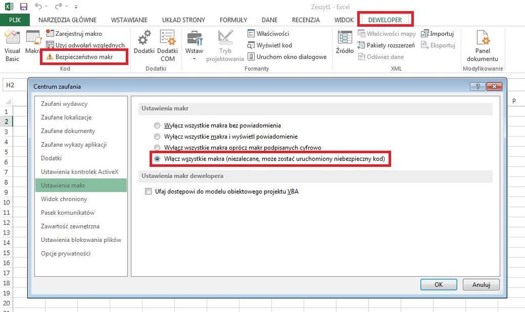 utworzone przez ich współpracowników, nie ponoszą więc ryzyka uruchomienia niebezpiecznego kodu.