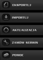 3.1. Strefy i nazewnictwo stref w oknie głównym: Belka górna - zawiera przyciski do nawigacji pomiędzy funkcjami programu.