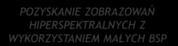 POZYSKANIE ZOBRAZOWAŃ HIPERSPEKTRALNYCH Z