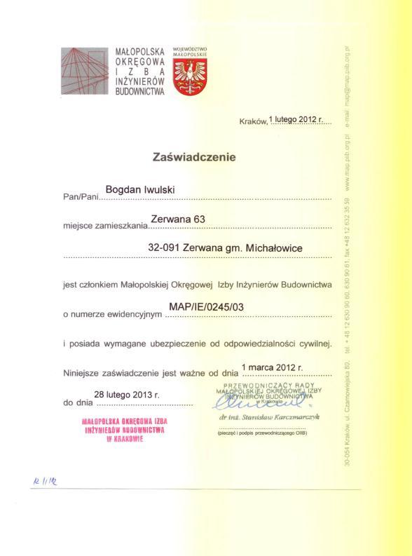 6.3 Kopie Zaświadczenia o