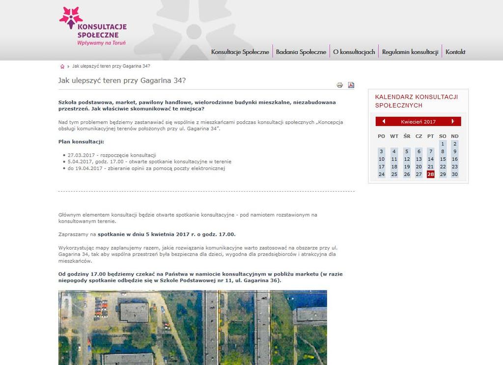 Zapraszamy na spotkanie w środę, 5 kwietnia 2017 r. o godz. 17:00. Wykorzystując mapy zaplanujemy razem, jakie rozwiązania komunikacyjne warto zastosować na obszarze przy ul.