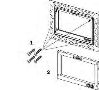 Przyciski spłukujące - części zamienne Ramka montażowa do licowania przycisków spłukujących do WC 1 9820181