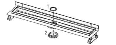 TECEdrainline - części zamienne TECEdrainline - części zamienne Części zamienne do rynien i rynien z wygiętym kołnierzem 1 668012 Uszczelka górna 15,30 2 668013 Uszczelka dolna szt 22,50 Części