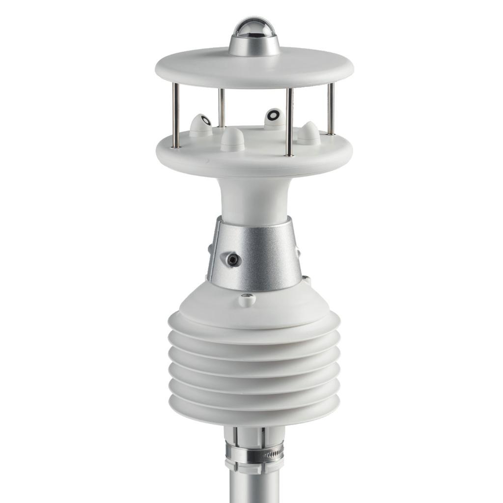 ANEMOMETRY ULTRADŹWIĘKOWE HD52.3D... Pomiar prędkości i kierunku wiatru, temperatury i wilgotności względnej, promieniowania słonecznego i ciśnienia barometrycznego Zakresy pomiarowe: 0...60m/s, 0.
