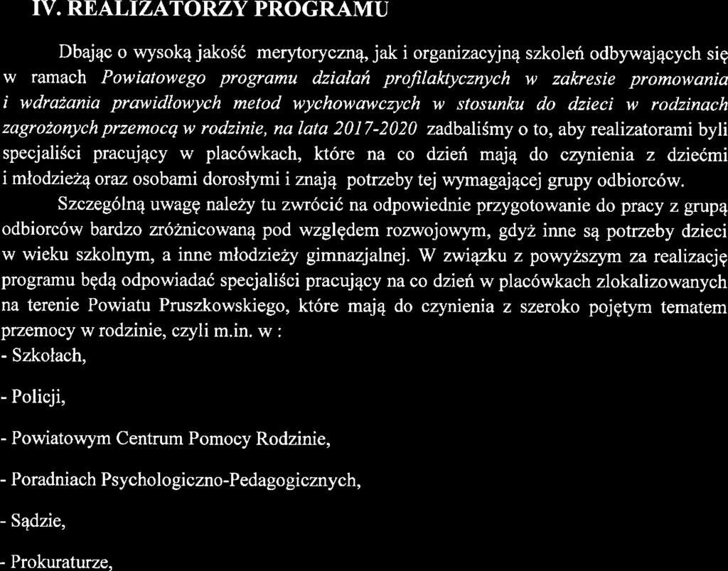 dxsaianń Powiatowgo programu działań pro$1aktycznych w zakrsi promowania i wdrażattia prawidłowych mtod wychowawczych w stosuytku do dzici w rodzinach zagrożonym/z.
