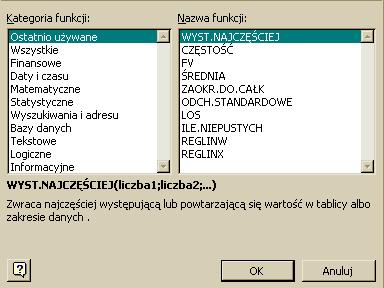 Okienko, które pojawi si na ekranie ma wiele zakładek umo liwiaj cych ustalenie ró nych elementów formatu: format liczb, wyrównania tekstu w komórce (tak e ł czenie komórek), rodzaju i wielko ci