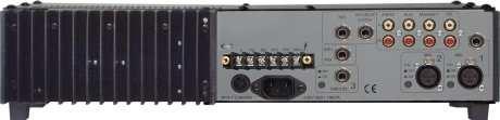 zawartości harmonicznych (THD) w paśmie mocy < 0,3% regulacja barwy dźwięku 100Hz, 10 000Hz ± 12dB filtr zrozumiałości mowy 315Hz korektor graficzny 125Hz, 330Hz, 1kHz, 3,3kHz, 8kHz ± 10dB znamionowe
