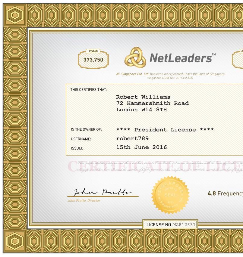 Każdy Może Zostać Częścią Tego Projektu Licencja NetLeaders Licencja NetLeaders daje możliwość wejścia do platformy DasNet. Daje Ci to trzy podstawowe korzyści: 1.
