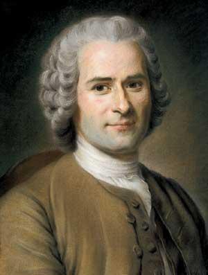 Jean-Jacques Rousseau krytyk cywilizacji Autor trzech rewolucyjnych idei: 1. Cywilizacja nie jest korzystna ani neutralna dla człowieka, lecz szkodliwa. 2.