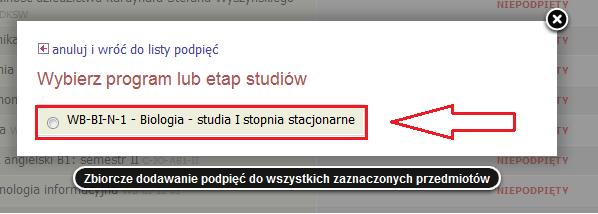 AD2 hurtowe podpinanie Kolejno -> zaznacz niepodpięte -> zbiorcze podpięcie -> zaznaczamy program - > Chcę podpiąć pod konkretny etap tego