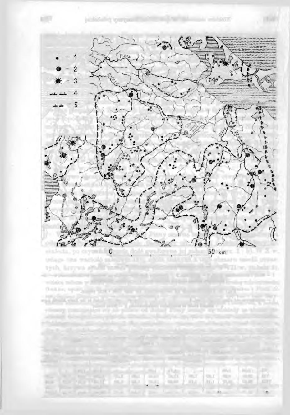 Ryc. 4. Rozmieszczenie osadnictwa w X w.