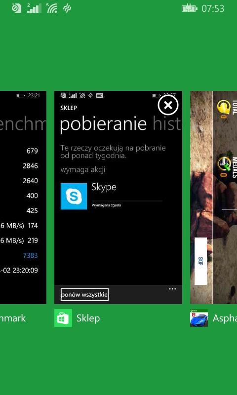 Aplikacje - 4 W polskiej wersji smartfonu Microsoft Lumia 435 znajdziemy fabrycznie zainstalowane aplikacje: Audioteka - aplikacja największego polskiego sklepu z audiobookami.