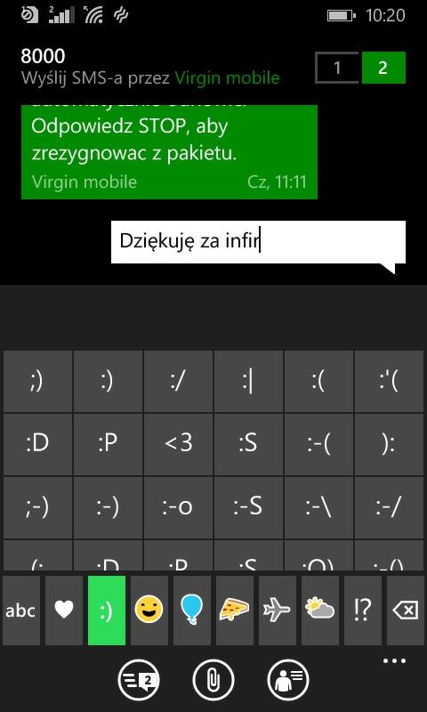 Telefon (aplikacja) i jakość połączeń - 5- Microsoft Lumia 435 występuje w