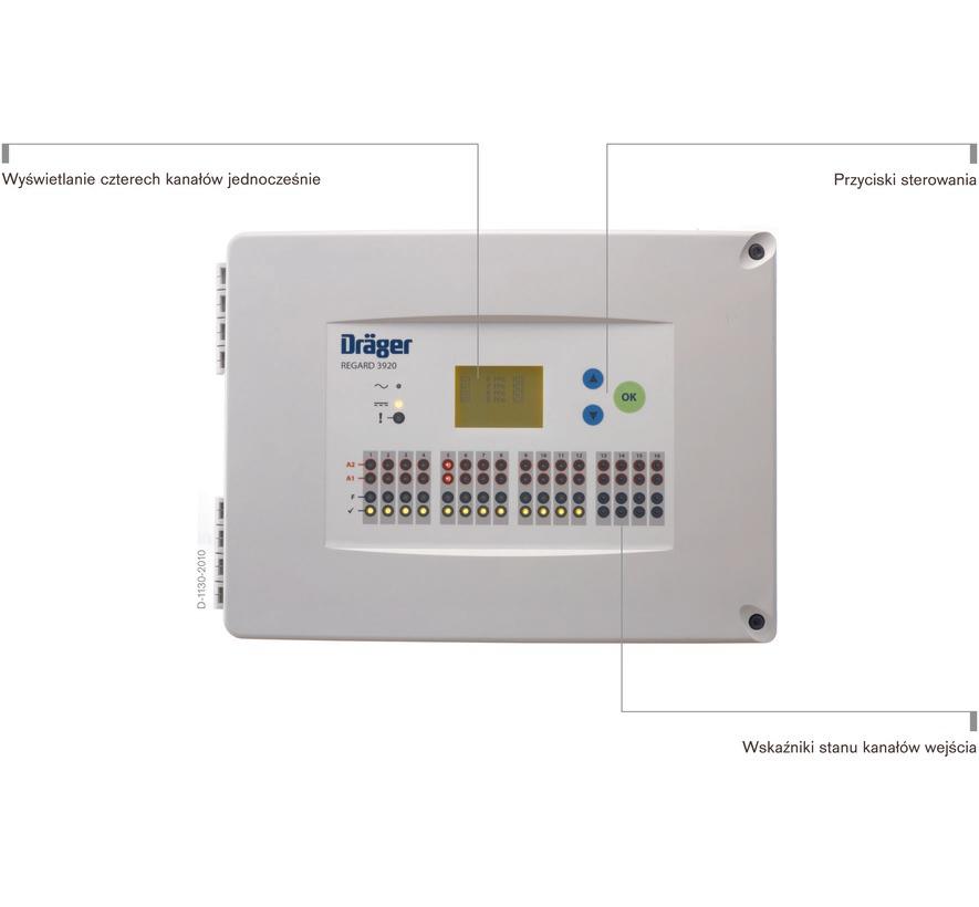 Dräger REGARD 3900 System sterujący Dräger REGARD 3900 to seria niezależnych sterowników z możliwością skonﬁgurowania do 16 kanałów